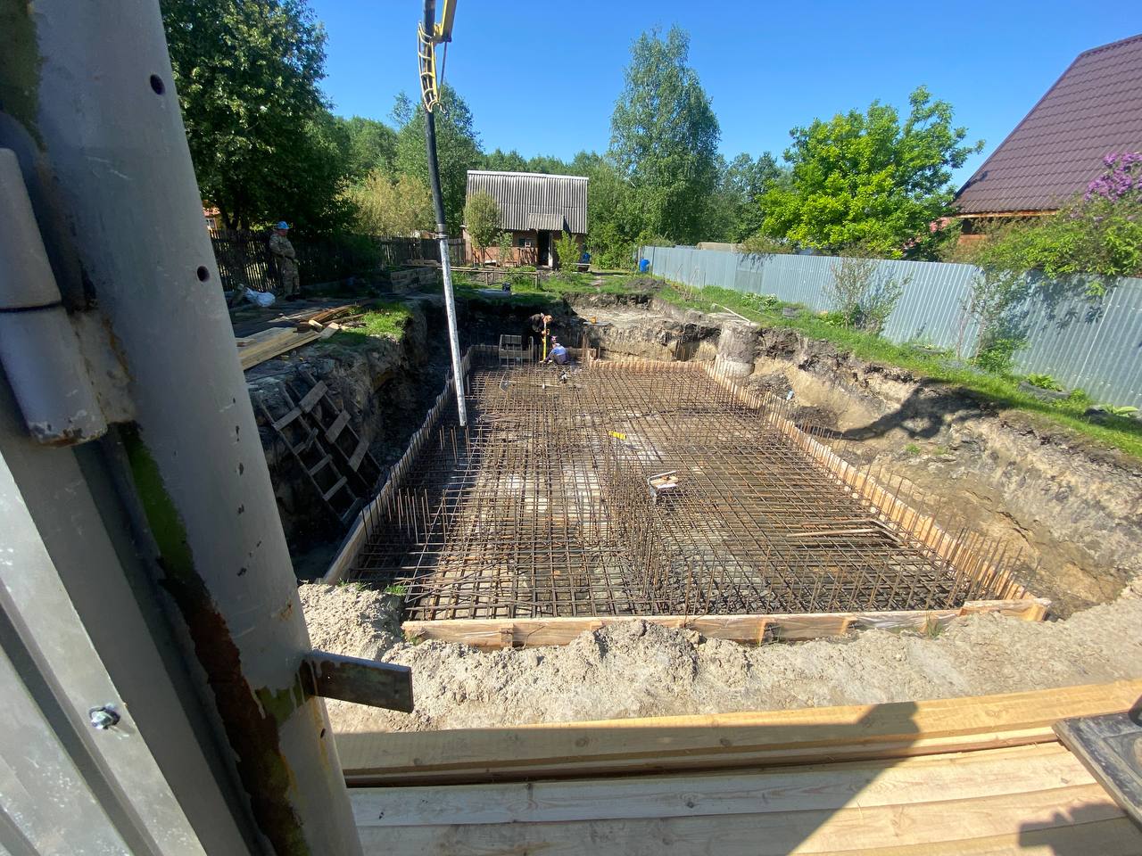 Заливка монолитного фундамента